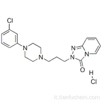 1,2,4-triazolo [4,3-a] piridin-3 (2H) -one, 2- [3- [4- (3-clorofenil) -1-piperazinil] propil] -, cloridrato CAS 25332-39 -2